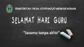 SELAMAT HARI GURU NASIONAL